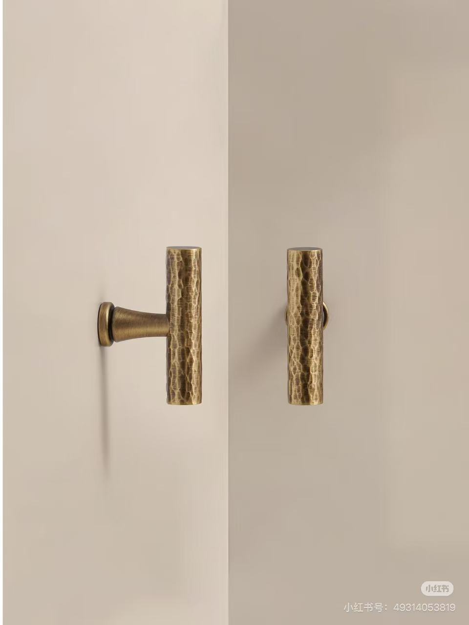 YS-TB128 Antique Brass T-Bar Pull
